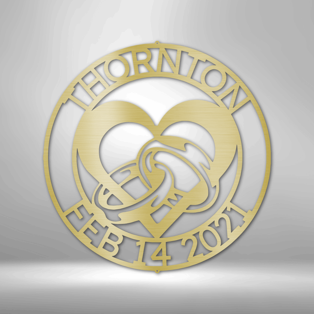 Eternal Bond of Love - Metal Art Monogram