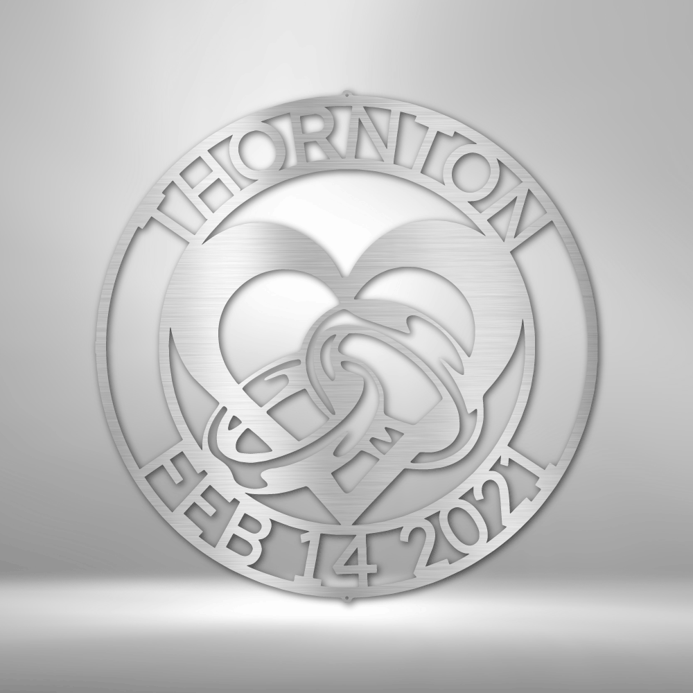 Eternal Bond of Love - Metal Art Monogram