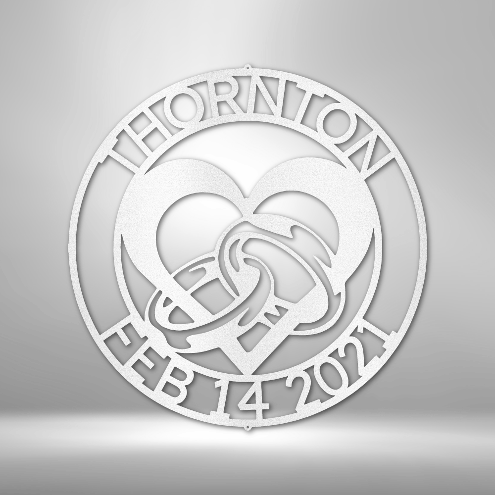 Eternal Bond of Love - Metal Art Monogram