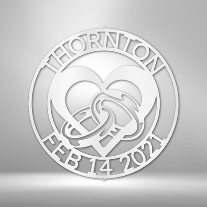 Eternal Bond of Love - Metal Art Monogram