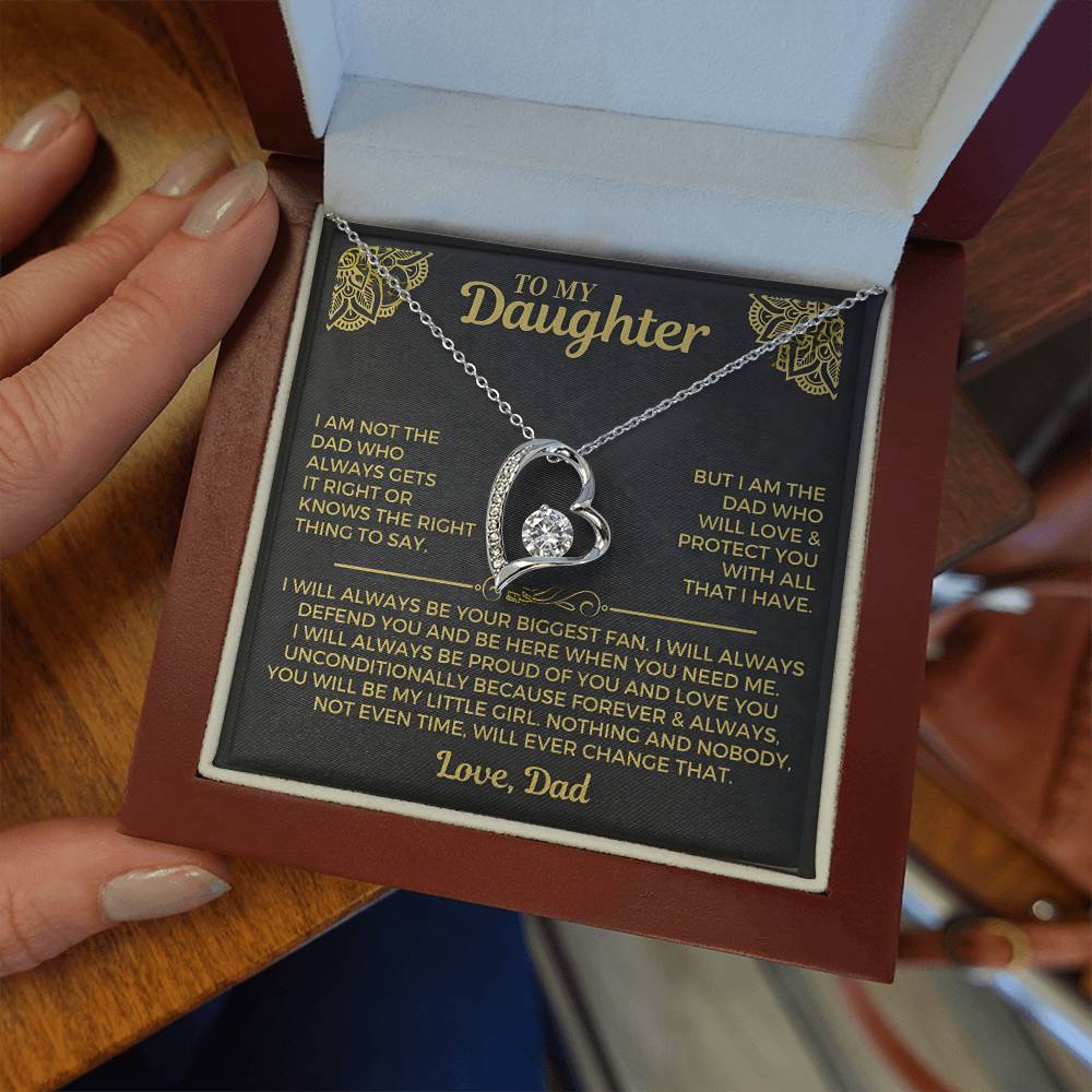 You will always be my little girl - Necklace for Daughter from Dad