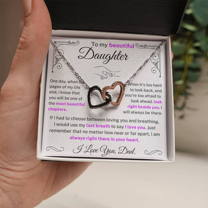 (Almost Sold Out) I would use my last breath to say I Love You - Necklace For Daughter