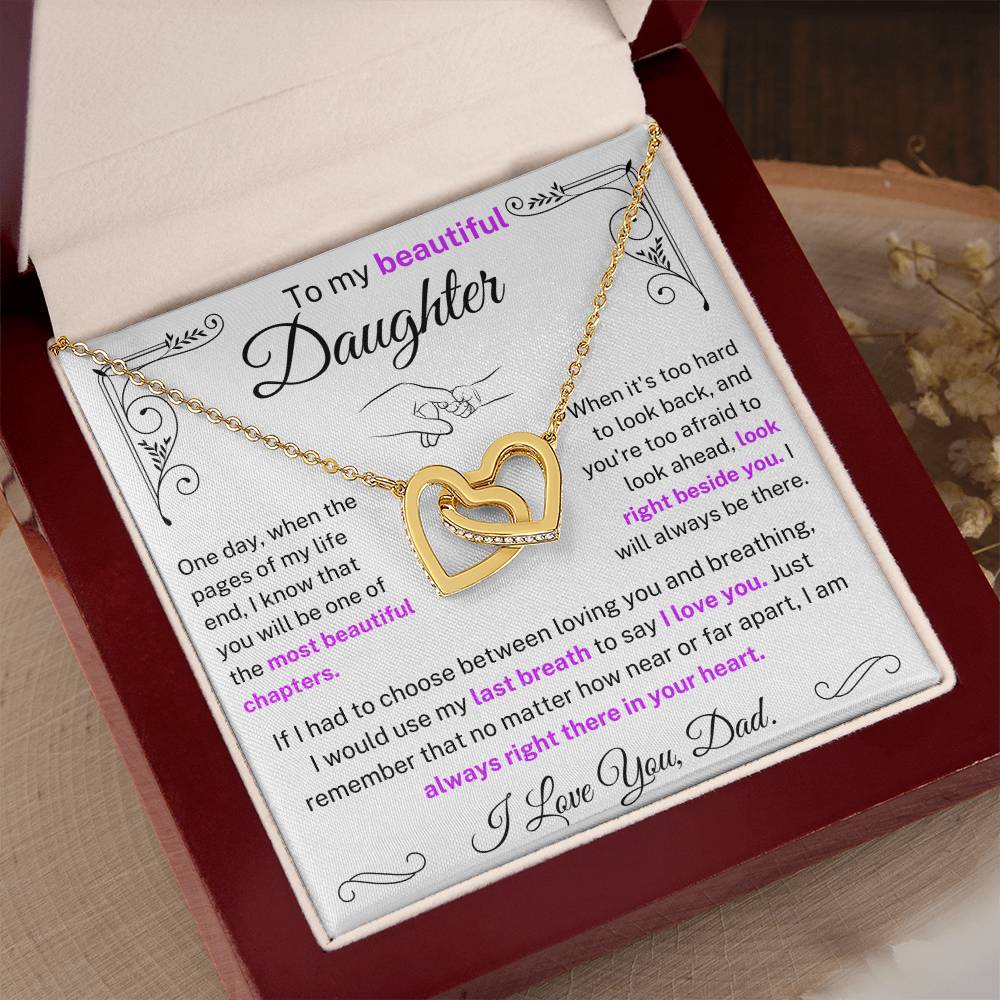 (Almost Sold Out) I would use my last breath to say I Love You - Necklace For Daughter