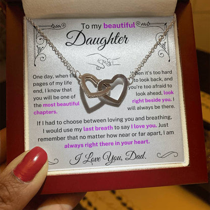 (Almost Sold Out) I would use my last breath to say I Love You - Necklace For Daughter