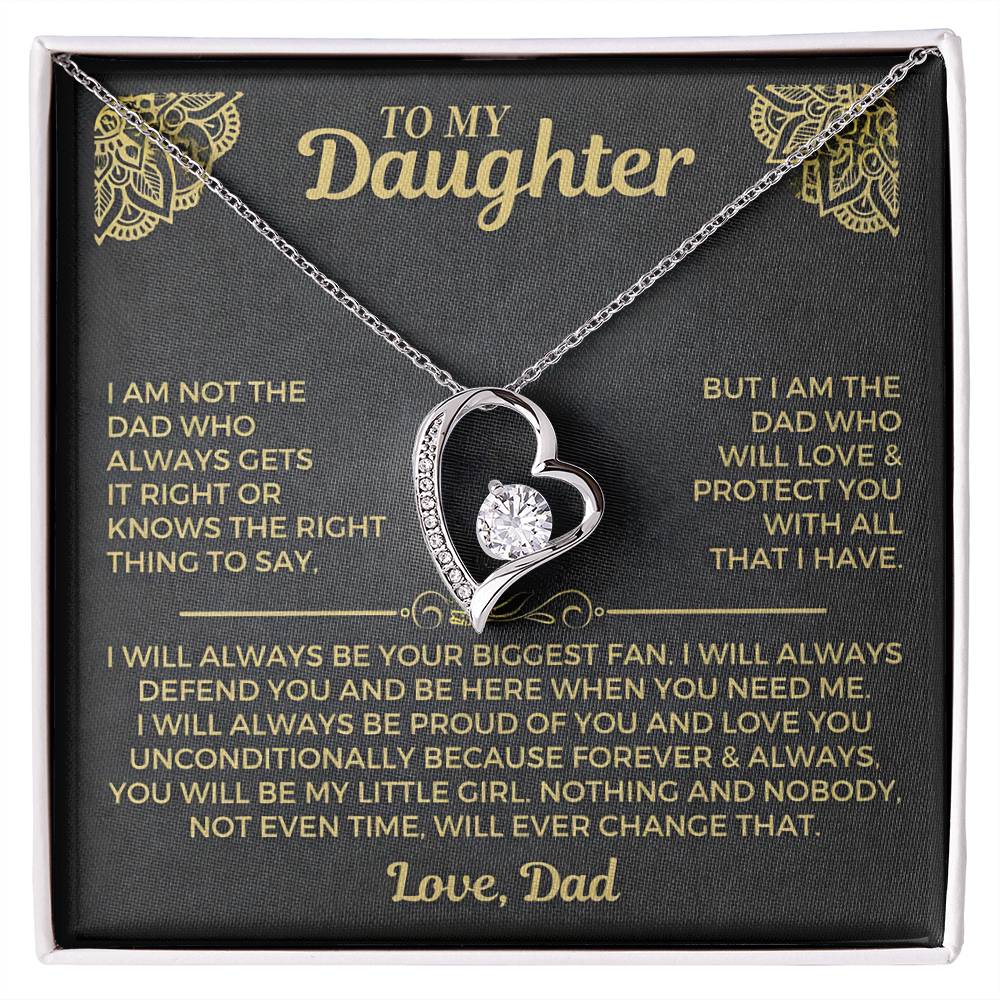 You will always be my little girl - Necklace for Daughter from Dad