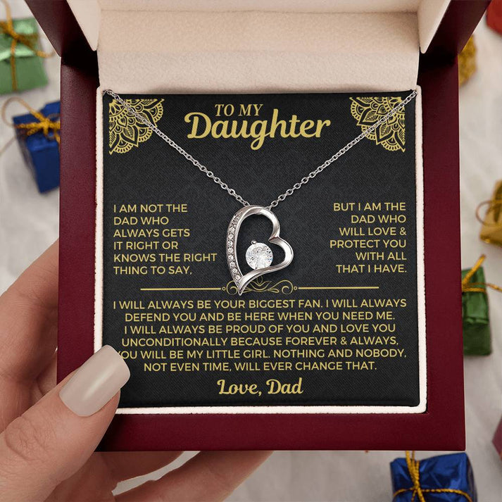 You will always be my little girl - Necklace for Daughter from Dad